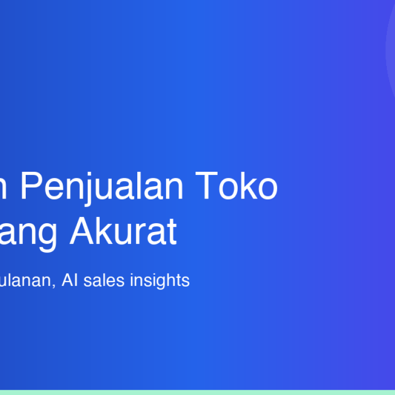 Laporan Penjualan Toko Retail Akurat